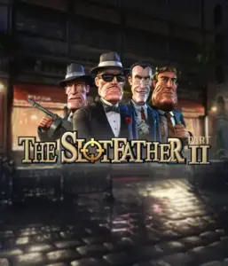 Enter the nefarious world of The Slotfather 2 slot by Betsoft, showcasing four iconic mafia characters set against a moody urban backdrop. This graphic portrays the intense atmosphere of the organized crime with its striking character design and suspenseful setting. Perfect for fans of crime dramas, promising a gripping escape. 