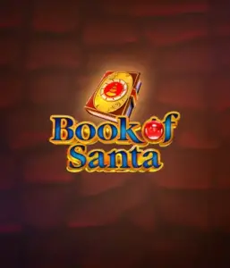 Immerse yourself in the joyous spirit with Book of Santa slot by Endorphina, featuring an elegant golden book adorned with Santa's iconic seal. This image evokes the charm and joy of Christmas, set against a softly glowing red background. Perfect for those who love Christmas-themed slots, offering a delightful adventure. 